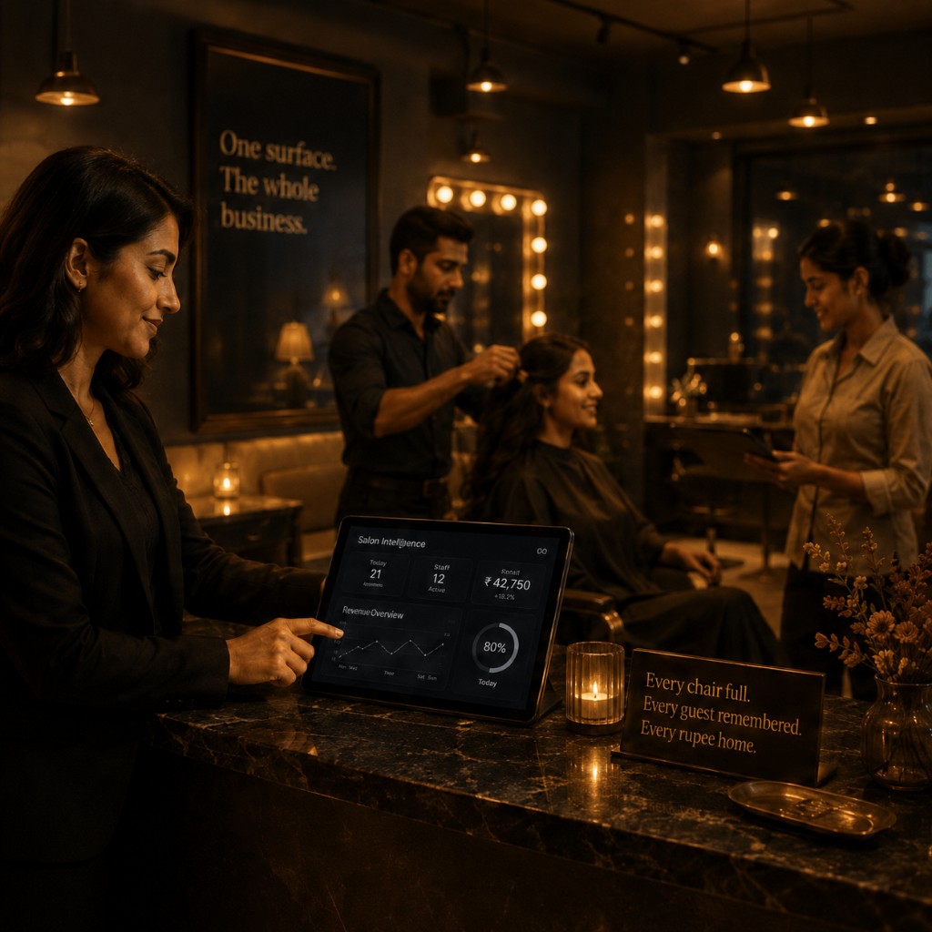 Salon AIQ — salon intelligence in a luxury salon